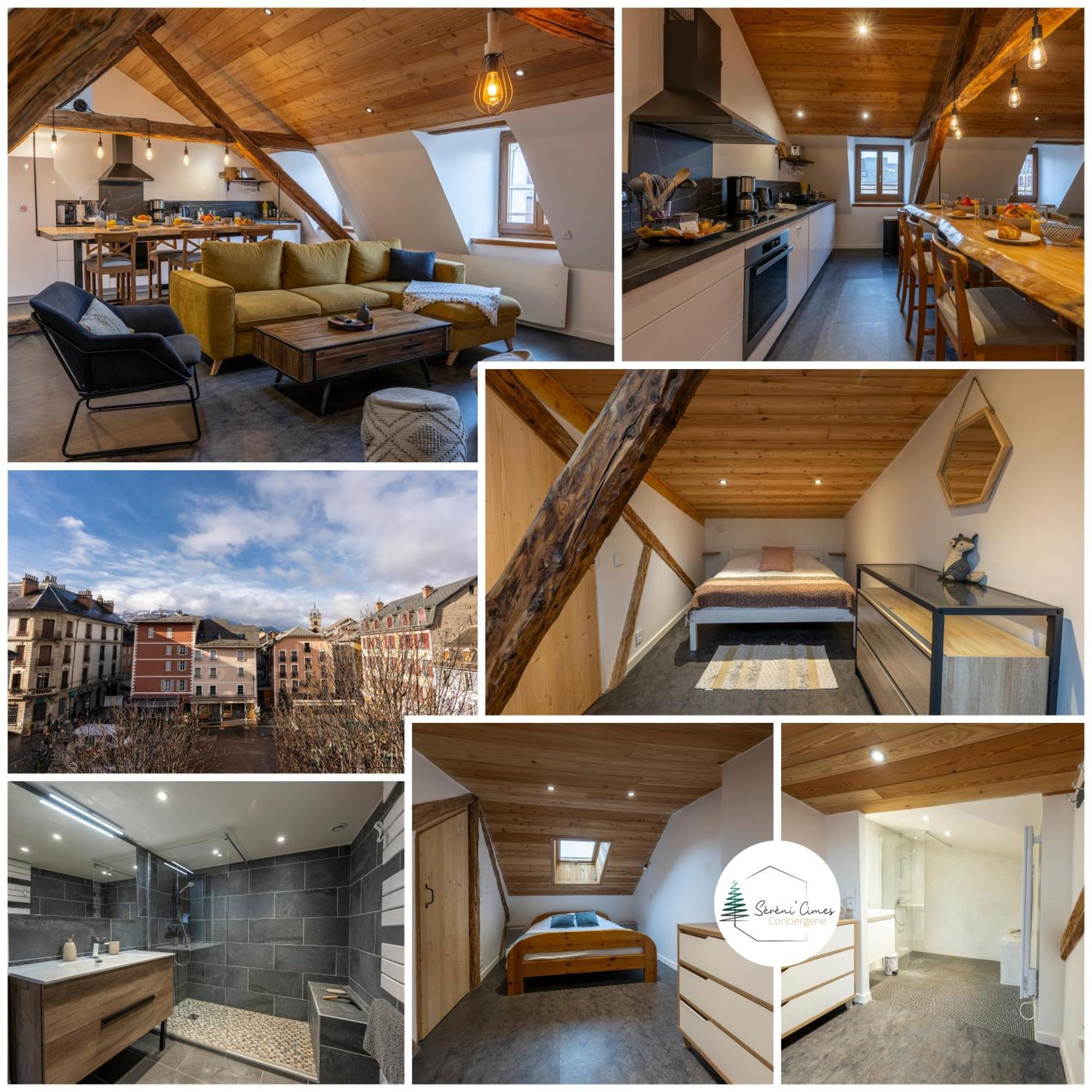 Superbe Loft - Situ Sur La Place Centrale Barcelonnette Exterior photo
